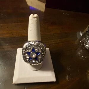 Dallas Cowboys Silver Plated Staubach 1971 NFL Championship Ring
